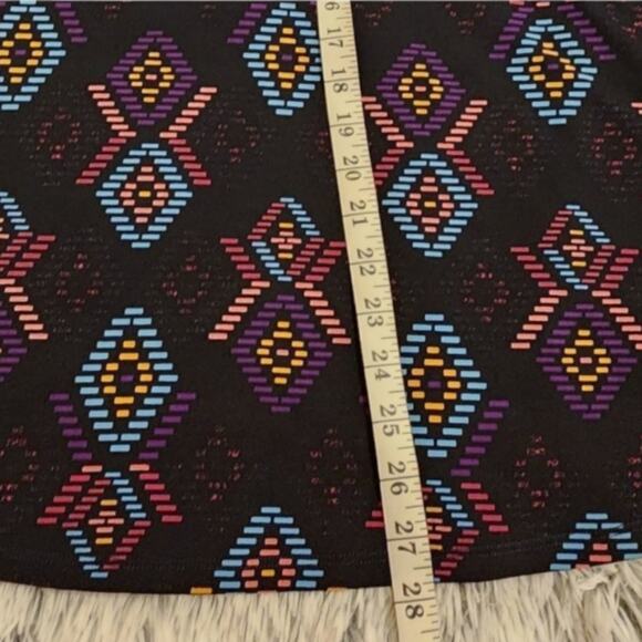 LuLaRoe Maxi Skirt Black Diamond Pattern Bohemian Aztec Print Elegant 3XL New - Picture 11 of 11